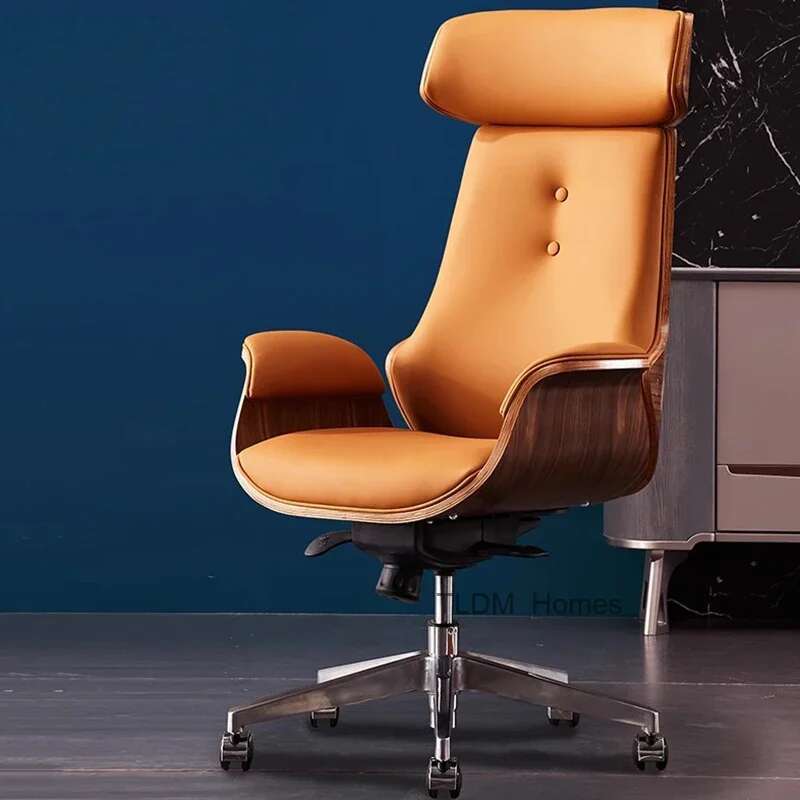 Office Furniture High End - Chaise de Bureau Ergonomique en Cuir