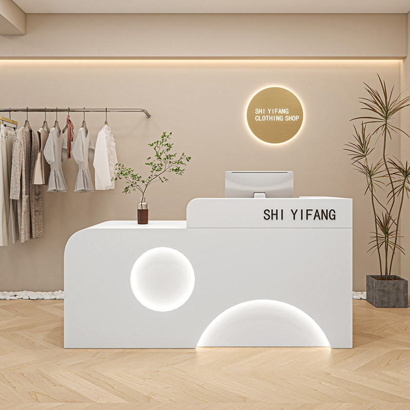 Office Furniture High End - Comptoir de caisse de style crème