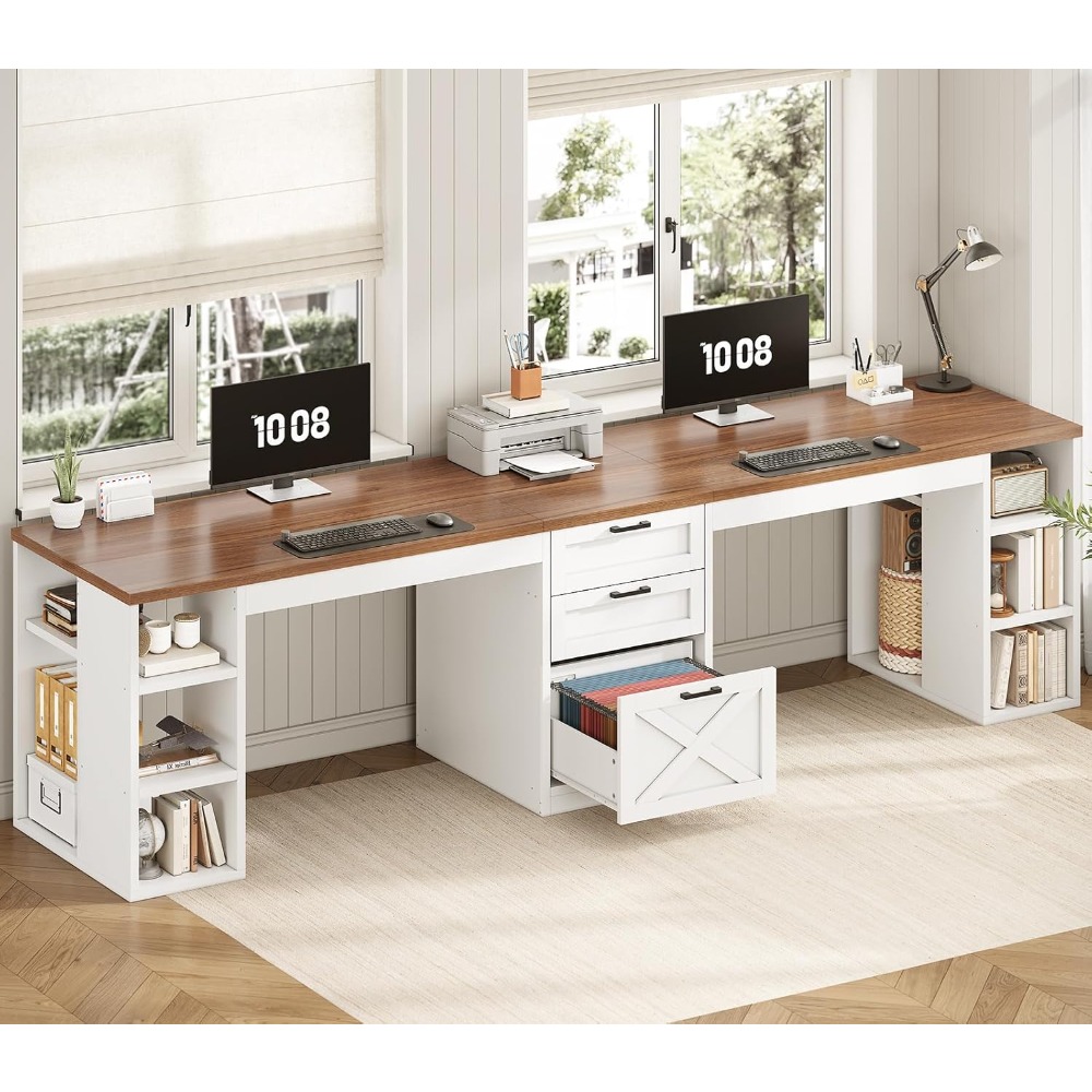 Office Furniture In Usa - Bureau d'ordinateur de 96,5 pouces avec