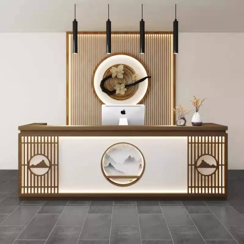 Office Furniture In Usa - Comptoir de réception classique et simple,