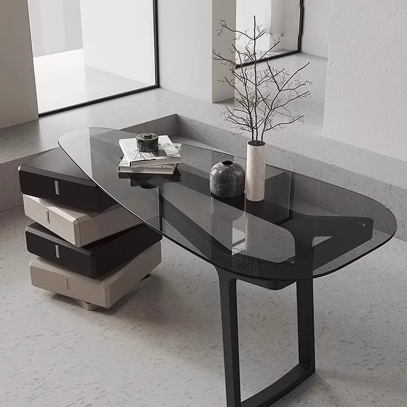 Office Furniture High End - Bureau de patron italien en verre