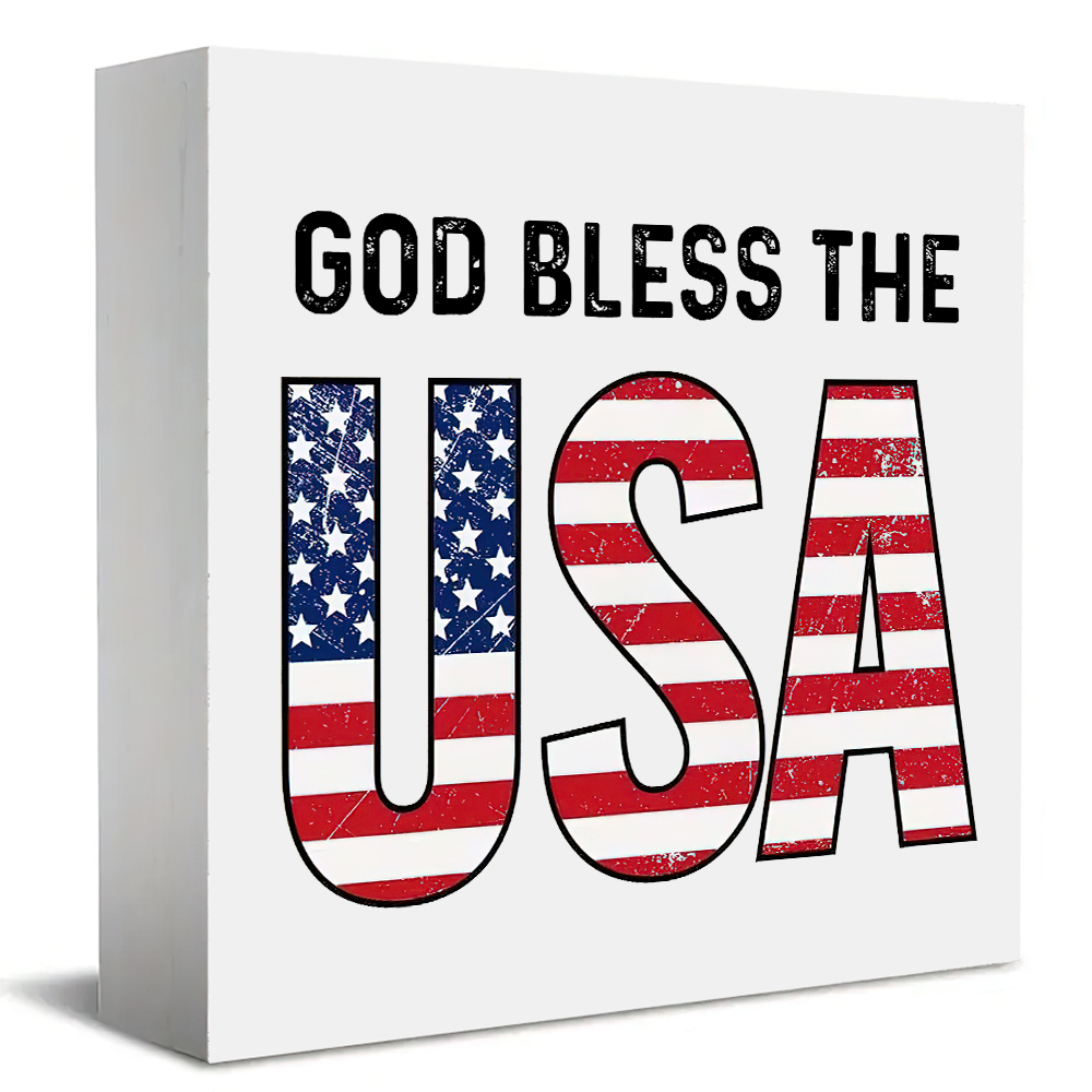 1 panneau patriotique God Bles - Office Furniture In Usa avis et prix