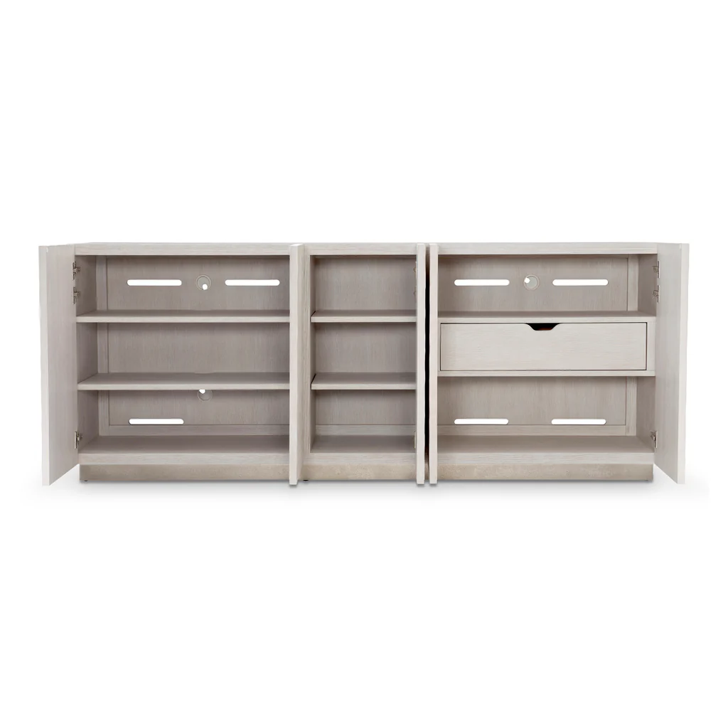 Meuble TV moderne blanc textur - Office Furniture Credenza avis et prix