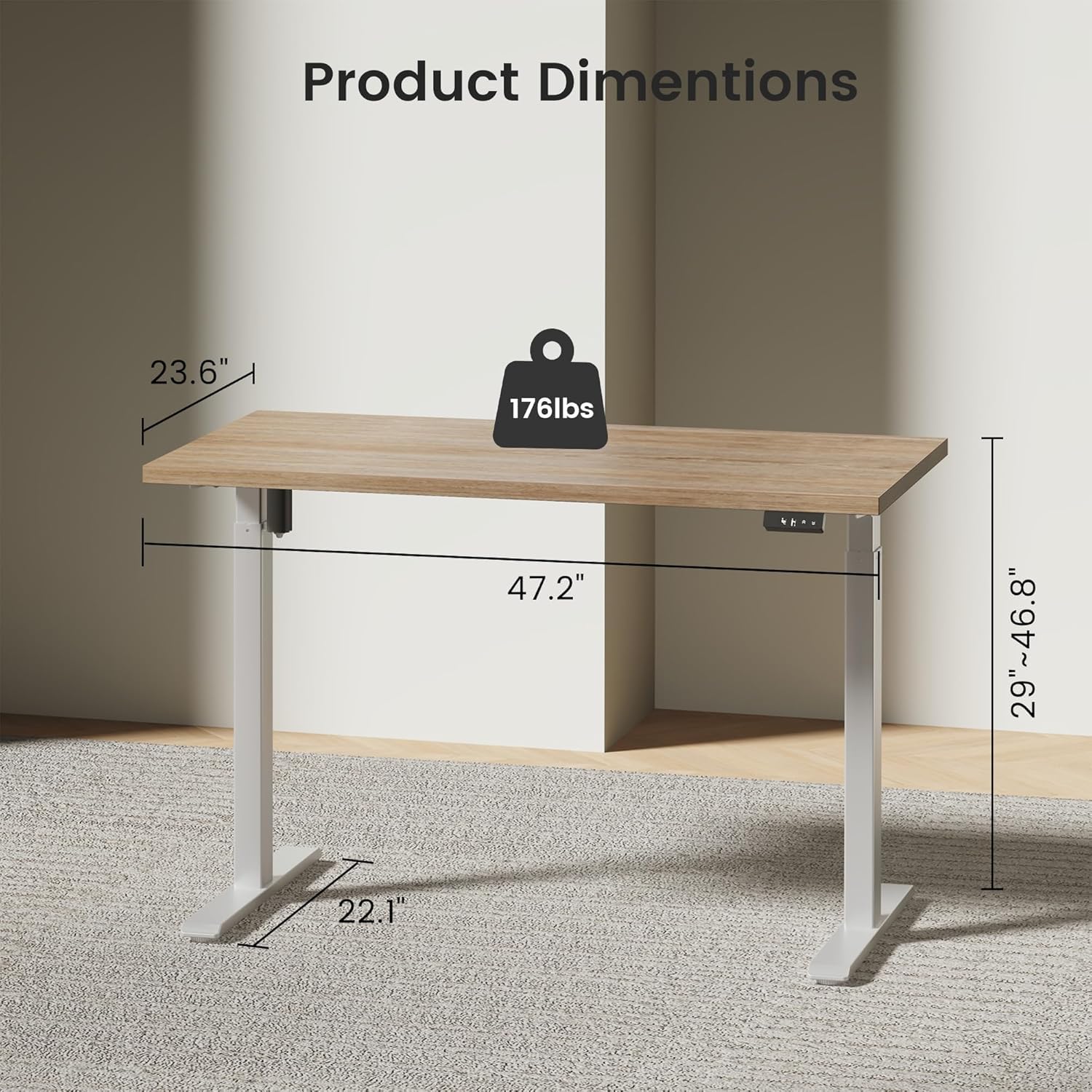 Bureau debout électrique avec  - Office Furniture Credenza avis et prix