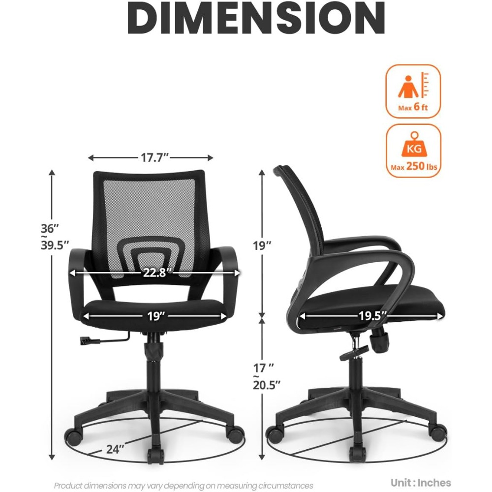 Chaise de bureau gaming noire  - Task Chair Mid Back avis et prix