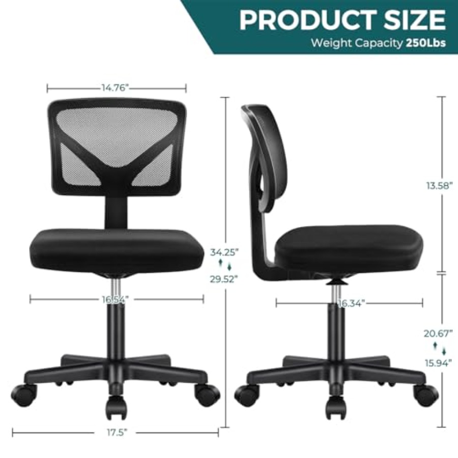 Petite chaise de bureau sans a - Task Chair Mid Back avis et prix
